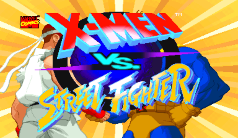 X-Men Vs. Street Fighter (Japan 960909) Title Screen